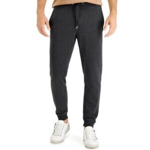 INC International Concepts Men's Regular-Fit Jogger Pants - Heather Onyx S
